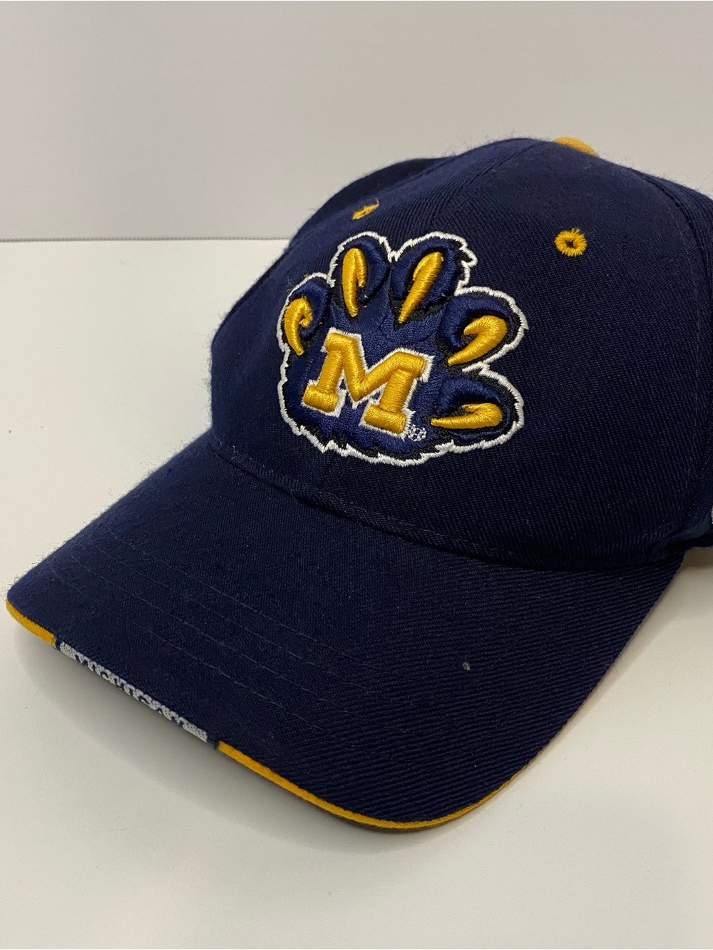 Vintage Michigan Wolverine’s Zephyr Wool Blend StrapBack Cap Basketball